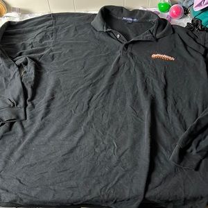 Port Authority 4XL Black Long Sleeve Polo Deffenbaugh Industries
